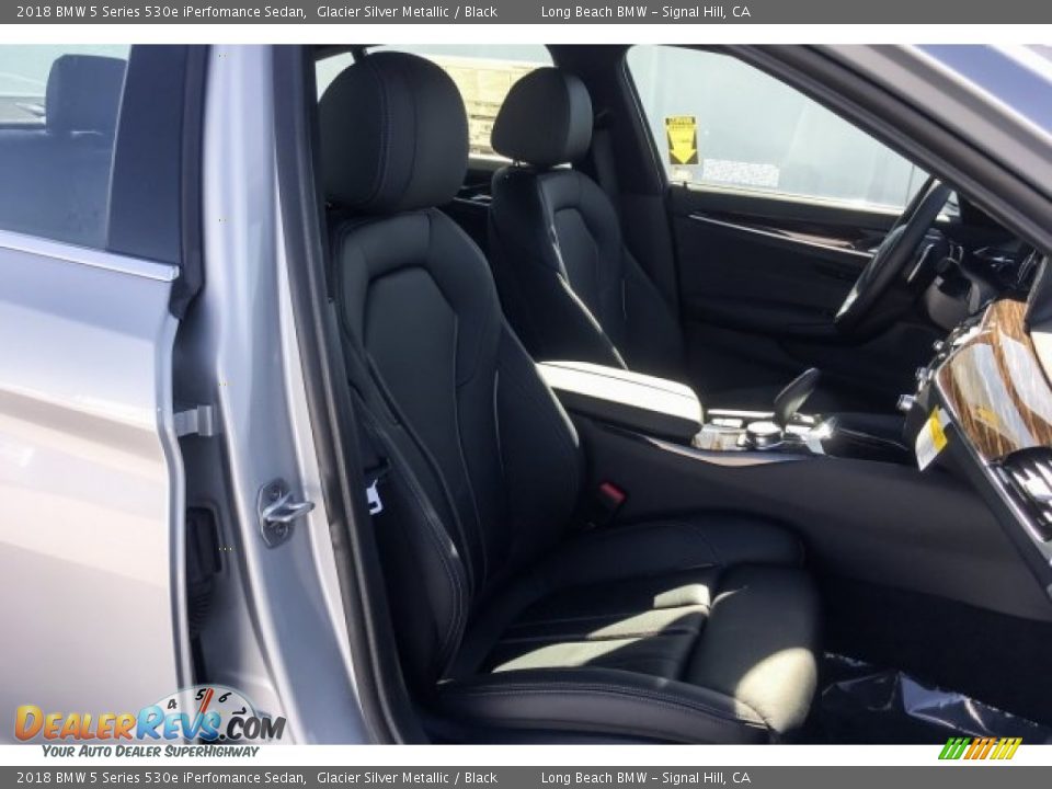 2018 BMW 5 Series 530e iPerfomance Sedan Glacier Silver Metallic / Black Photo #5