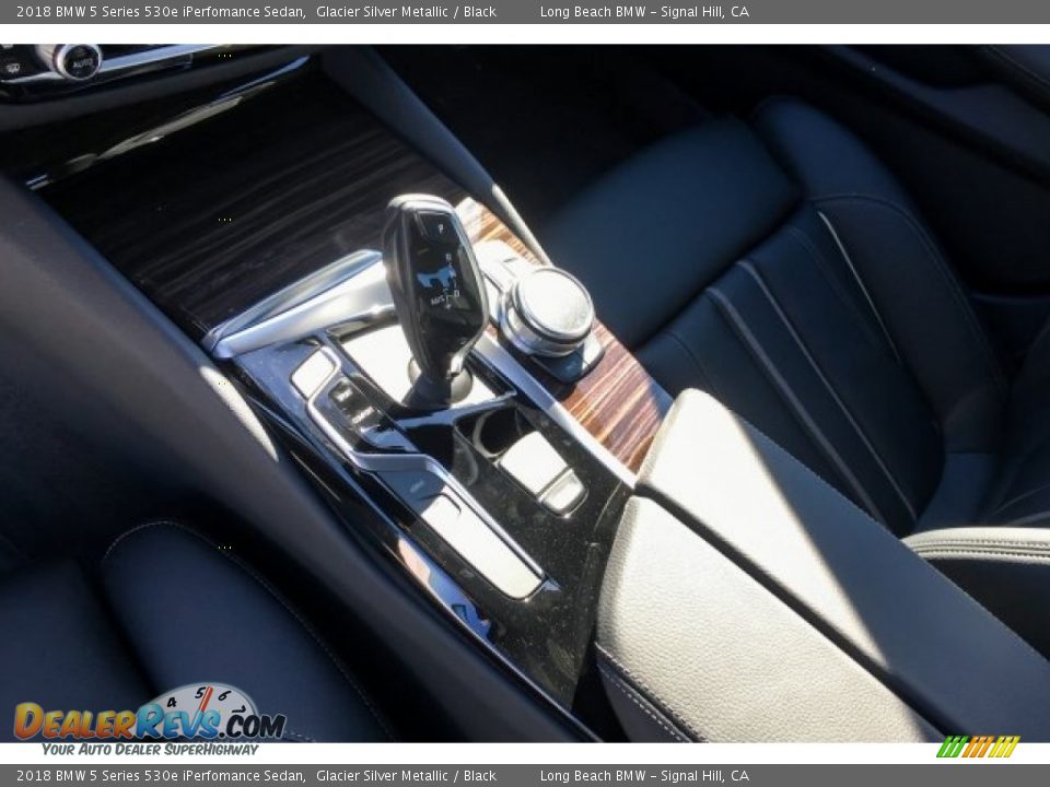 2018 BMW 5 Series 530e iPerfomance Sedan Glacier Silver Metallic / Black Photo #7