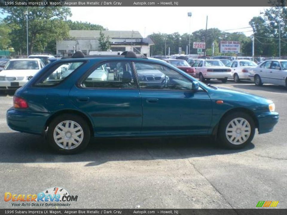 1996 Subaru Impreza LX Wagon Aegean Blue Metallic / Dark Gray Photo #8