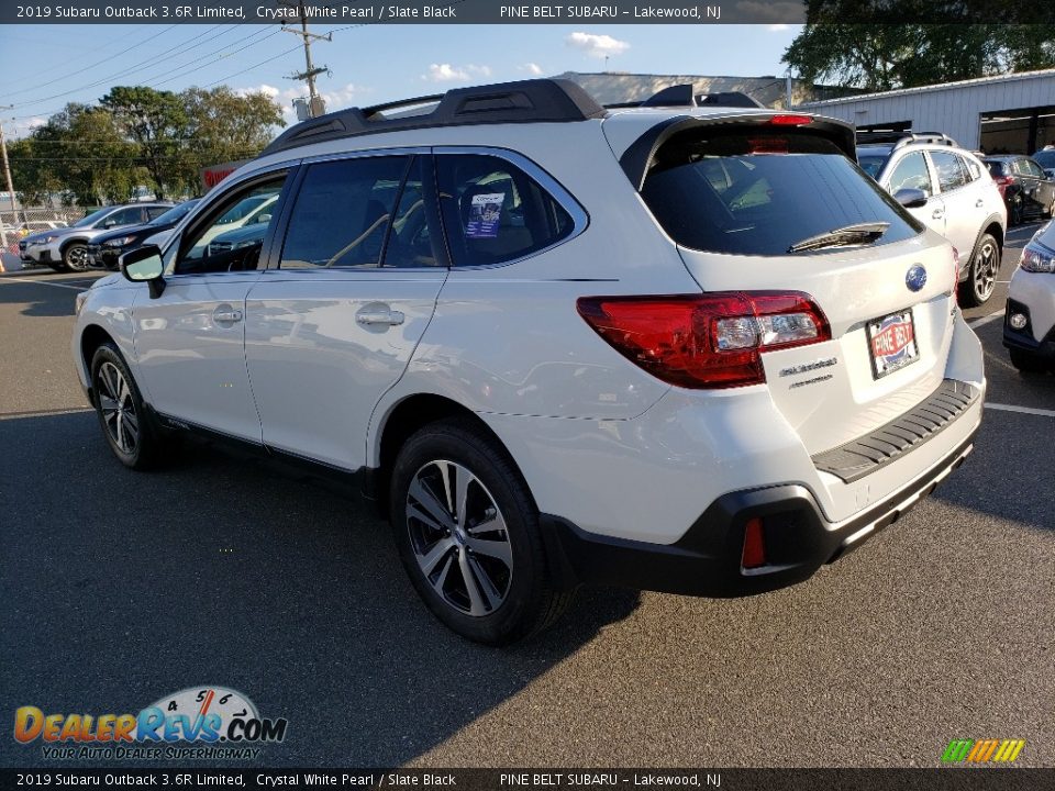 2019 Subaru Outback 3.6R Limited Crystal White Pearl / Slate Black Photo #4