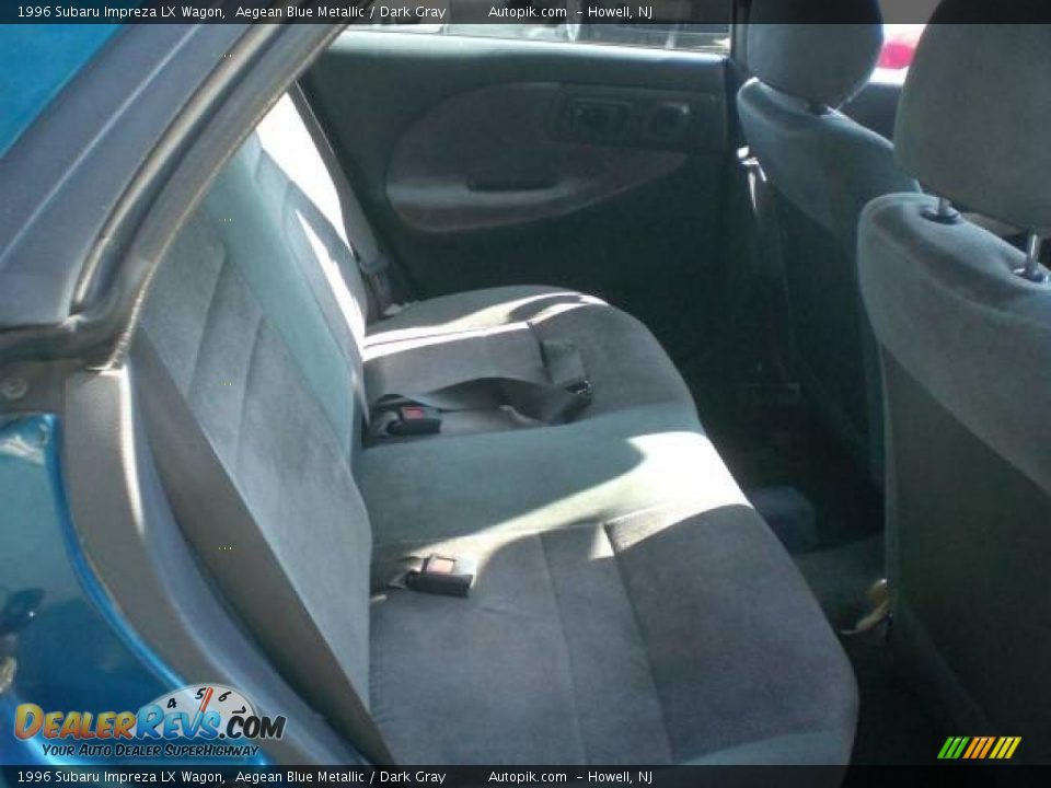 1996 Subaru Impreza LX Wagon Aegean Blue Metallic / Dark Gray Photo #11