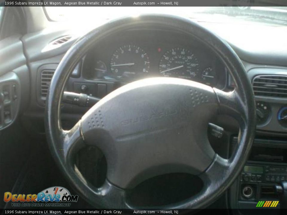 1996 Subaru Impreza LX Wagon Aegean Blue Metallic / Dark Gray Photo #14