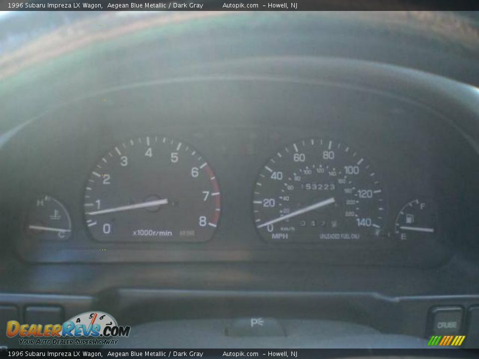 1996 Subaru Impreza LX Wagon Aegean Blue Metallic / Dark Gray Photo #15