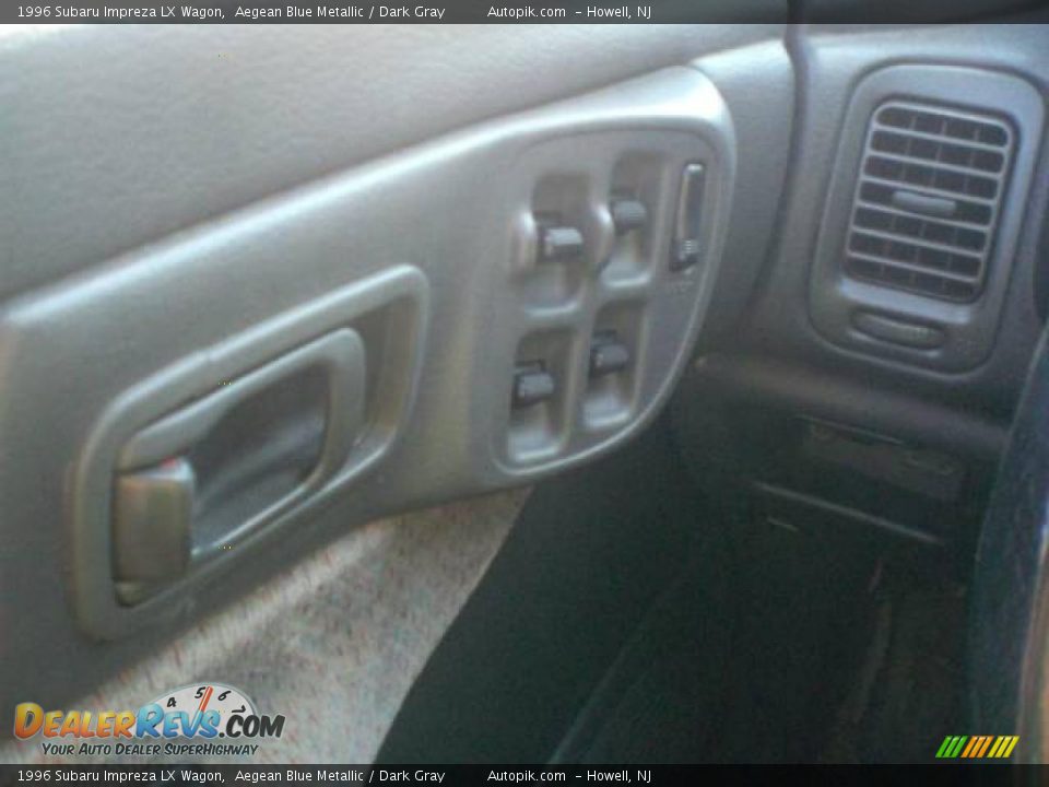 1996 Subaru Impreza LX Wagon Aegean Blue Metallic / Dark Gray Photo #16