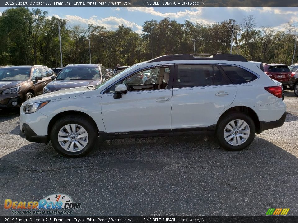 2019 Subaru Outback 2.5i Premium Crystal White Pearl / Warm Ivory Photo #3