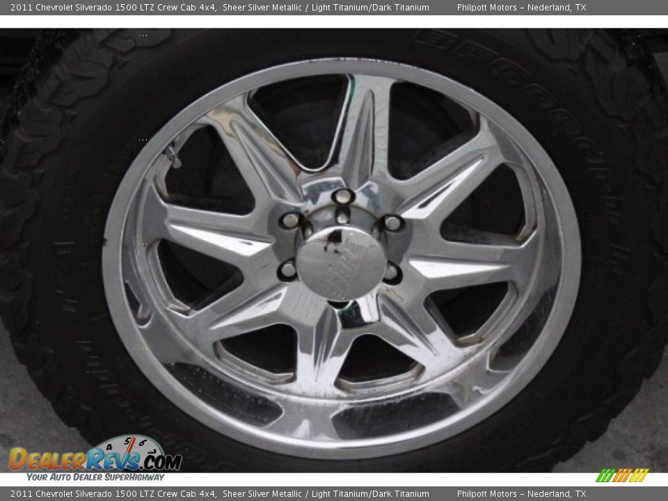 2011 Chevrolet Silverado 1500 LTZ Crew Cab 4x4 Sheer Silver Metallic / Light Titanium/Dark Titanium Photo #6
