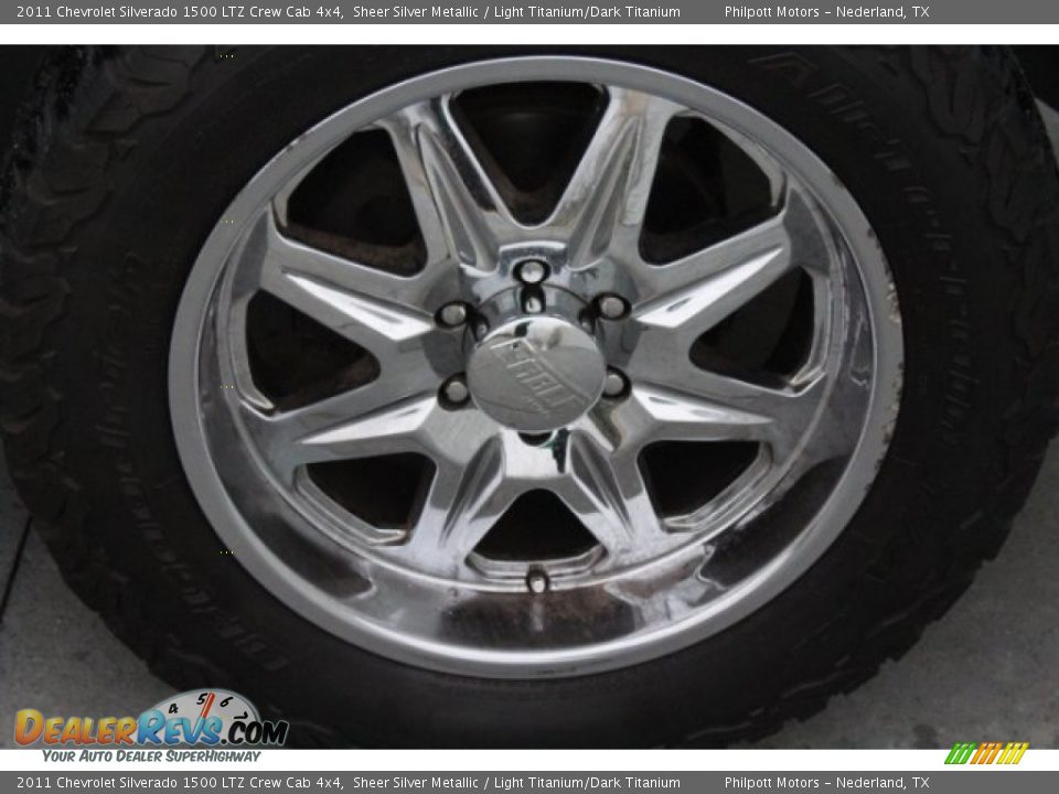 2011 Chevrolet Silverado 1500 LTZ Crew Cab 4x4 Sheer Silver Metallic / Light Titanium/Dark Titanium Photo #13