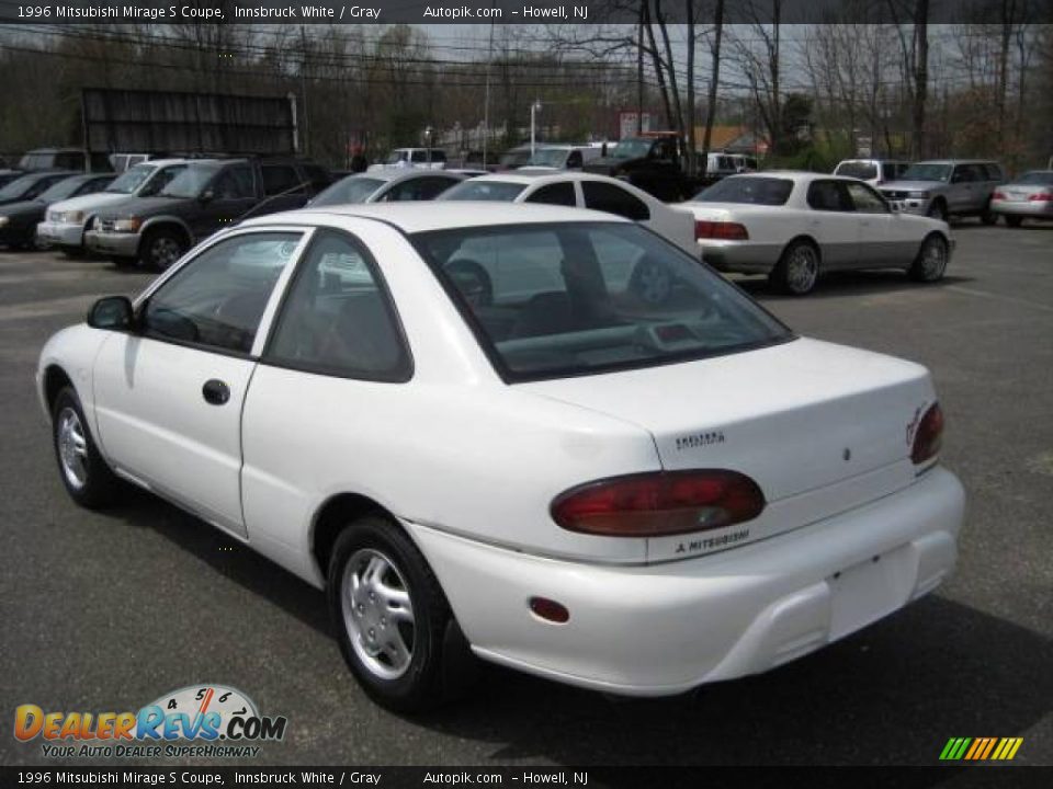 1996 Mitsubishi Mirage S Coupe Innsbruck White / Gray Photo #4