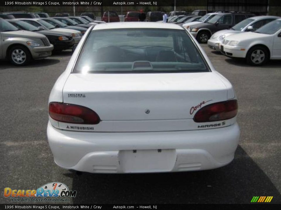 1996 Mitsubishi Mirage S Coupe Innsbruck White / Gray Photo #5