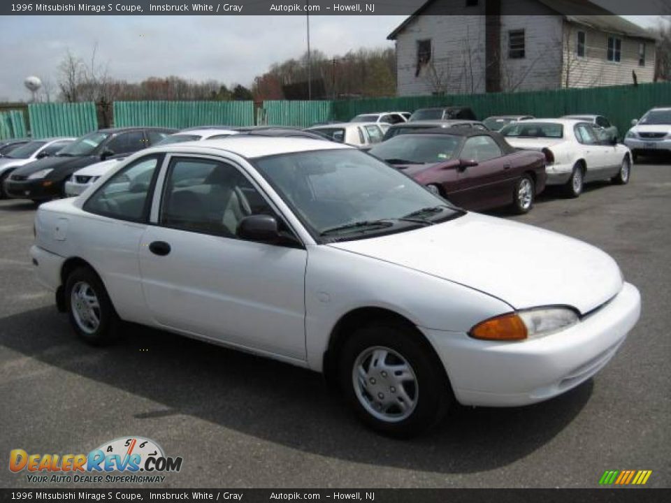 1996 Mitsubishi Mirage S Coupe Innsbruck White / Gray Photo #8