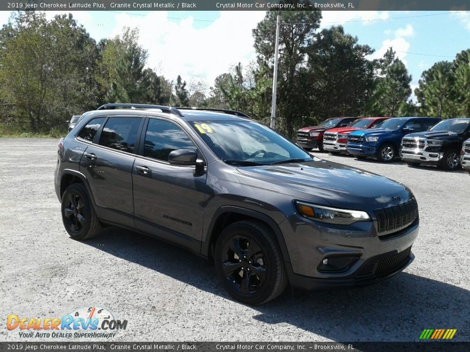 2019 Jeep Cherokee Latitude Plus Granite Crystal Metallic / Black Photo #7