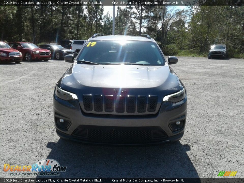 2019 Jeep Cherokee Latitude Plus Granite Crystal Metallic / Black Photo #8