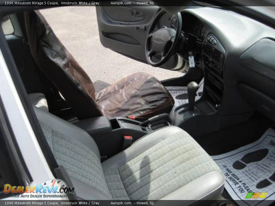 1996 Mitsubishi Mirage S Coupe Innsbruck White / Gray Photo #19