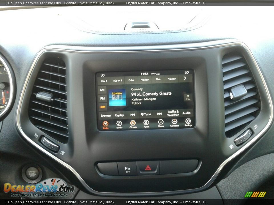 2019 Jeep Cherokee Latitude Plus Granite Crystal Metallic / Black Photo #15