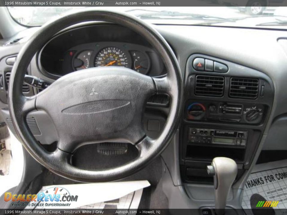 1996 Mitsubishi Mirage S Coupe Innsbruck White / Gray Photo #21