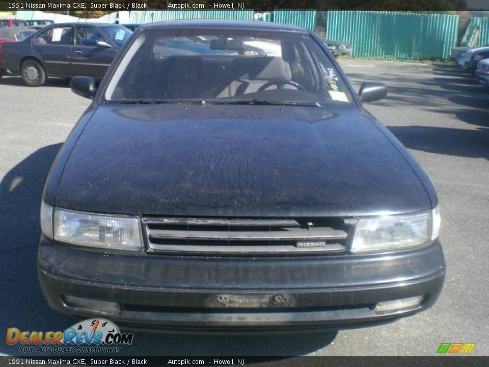 1991 Nissan Maxima GXE Super Black / Black Photo #1