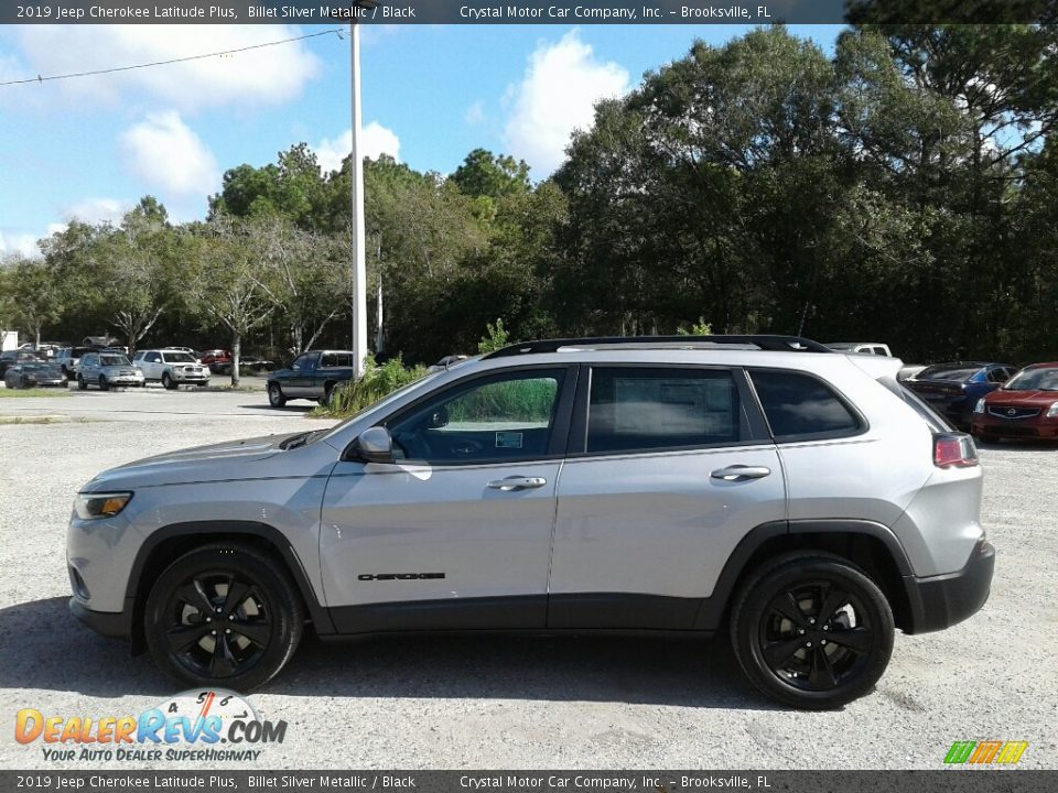 2019 Jeep Cherokee Latitude Plus Billet Silver Metallic / Black Photo #2