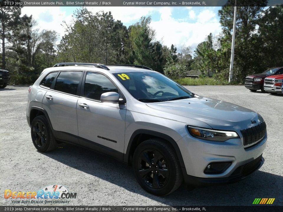 2019 Jeep Cherokee Latitude Plus Billet Silver Metallic / Black Photo #7