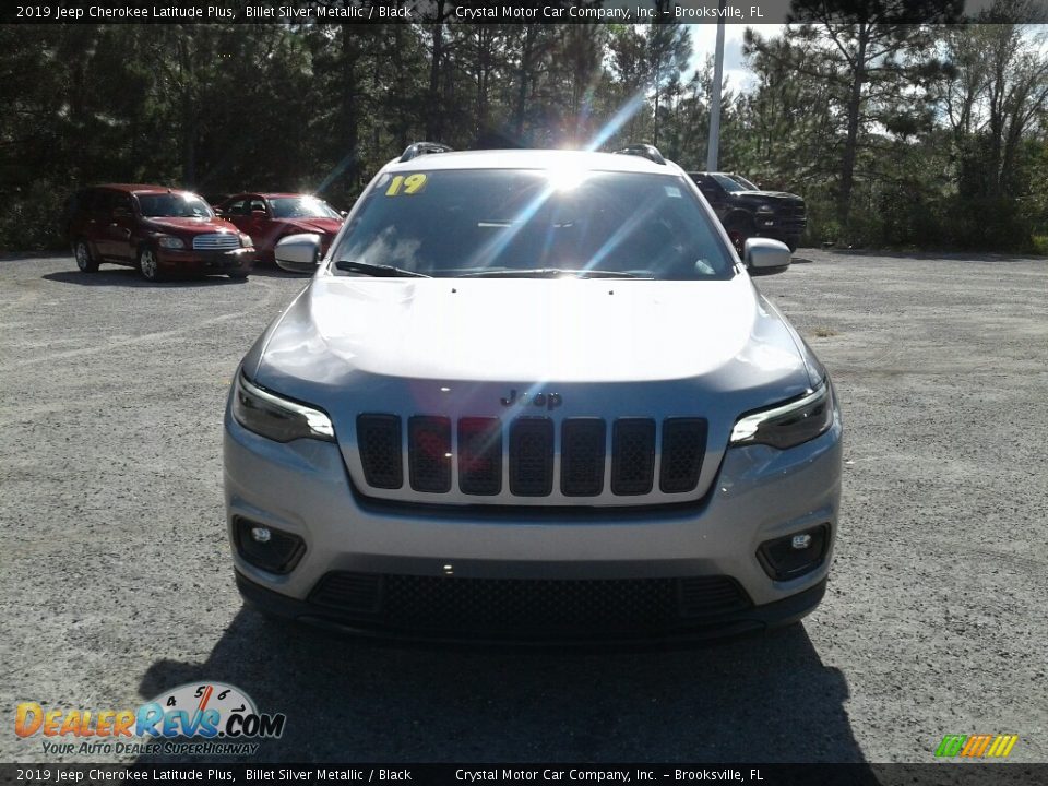 2019 Jeep Cherokee Latitude Plus Billet Silver Metallic / Black Photo #8
