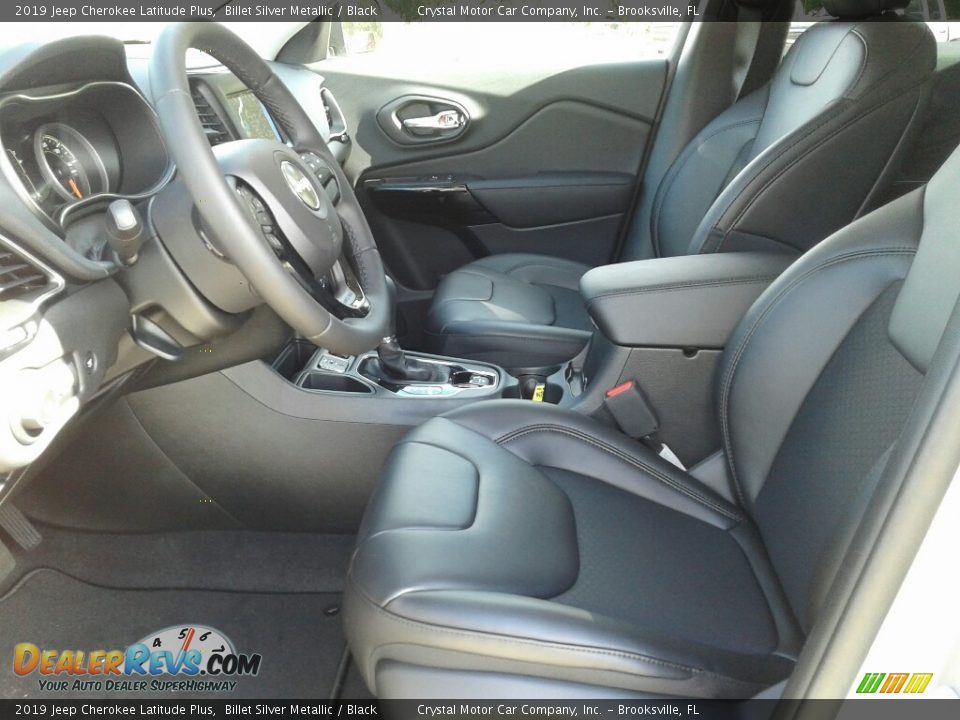 2019 Jeep Cherokee Latitude Plus Billet Silver Metallic / Black Photo #9