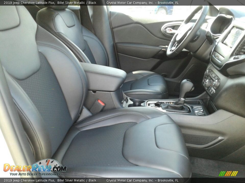 2019 Jeep Cherokee Latitude Plus Billet Silver Metallic / Black Photo #12