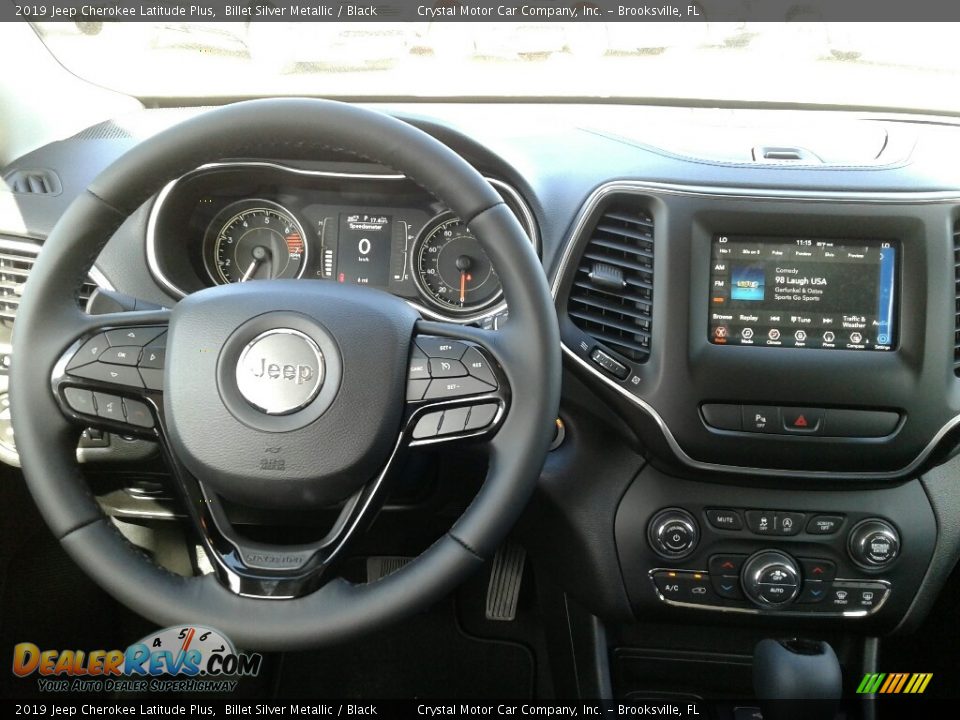 2019 Jeep Cherokee Latitude Plus Billet Silver Metallic / Black Photo #13