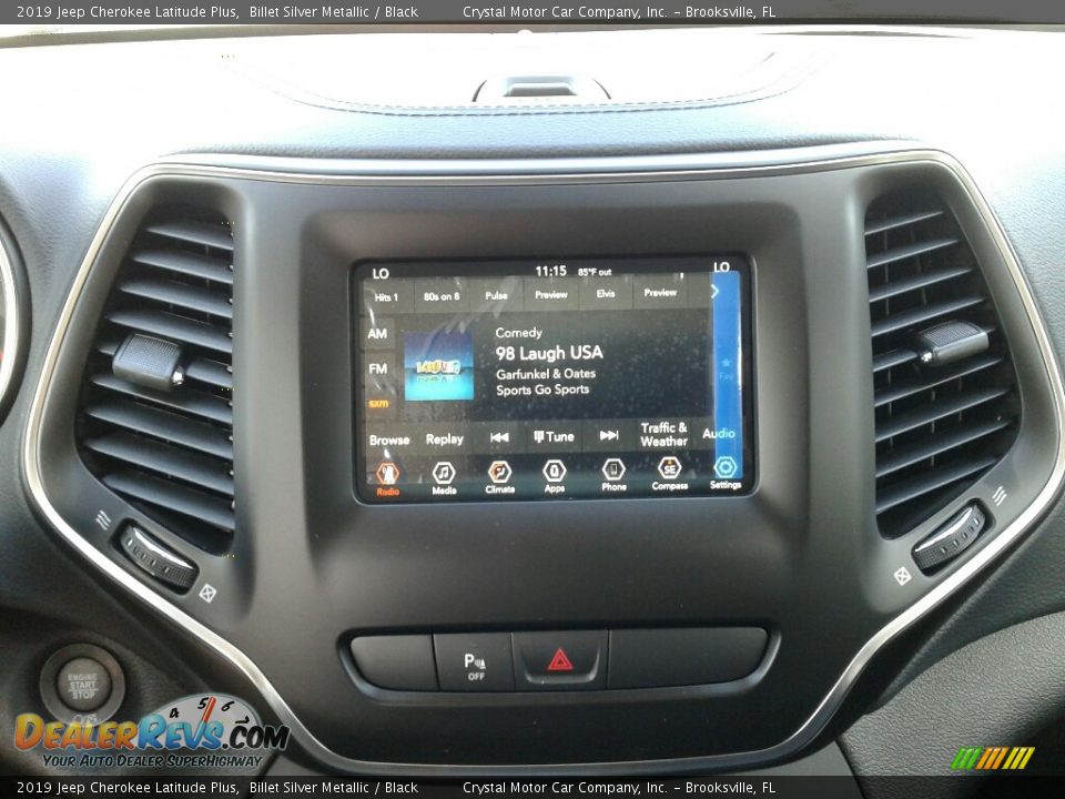 2019 Jeep Cherokee Latitude Plus Billet Silver Metallic / Black Photo #15