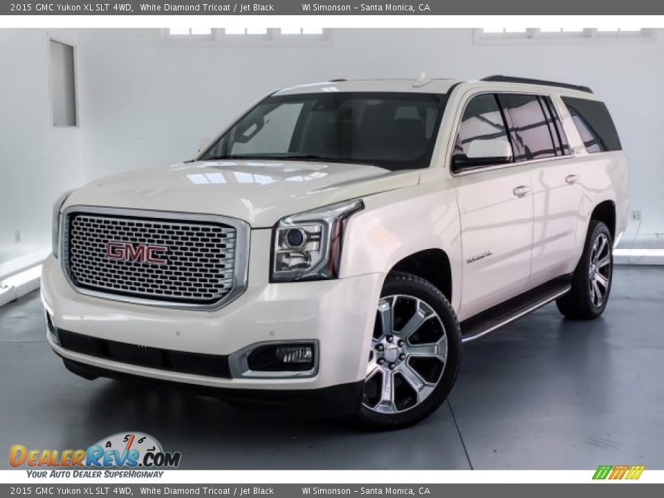 2015 GMC Yukon XL SLT 4WD White Diamond Tricoat / Jet Black Photo #12