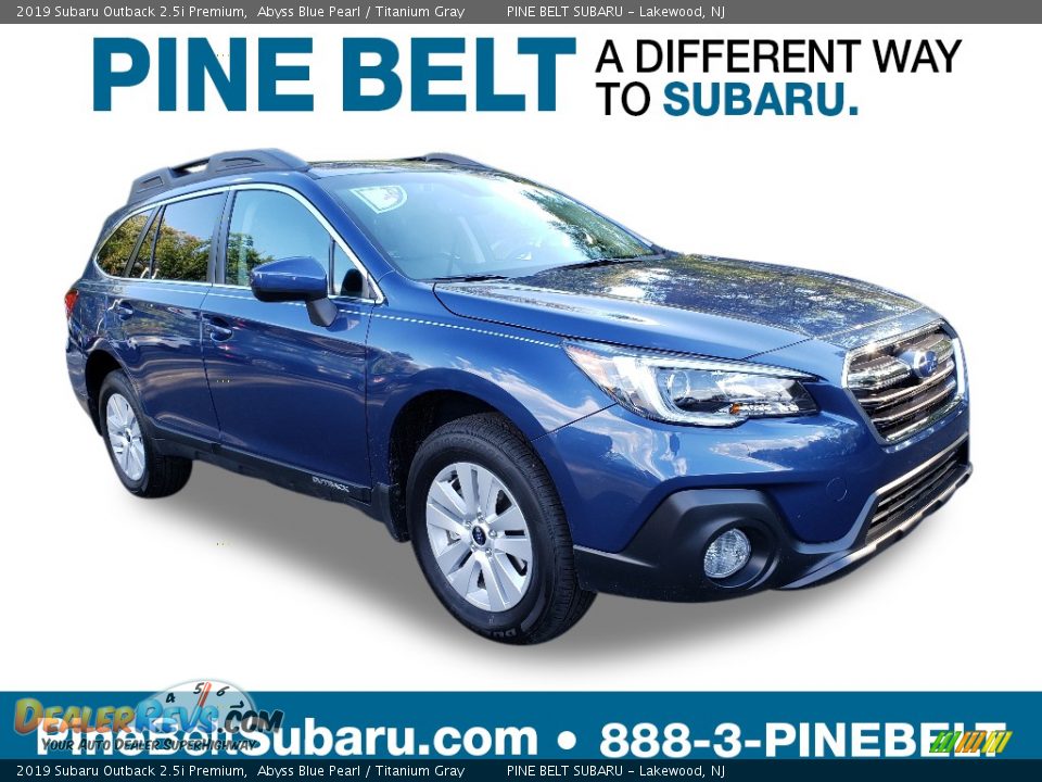 2019 Subaru Outback 2.5i Premium Abyss Blue Pearl / Titanium Gray Photo #1
