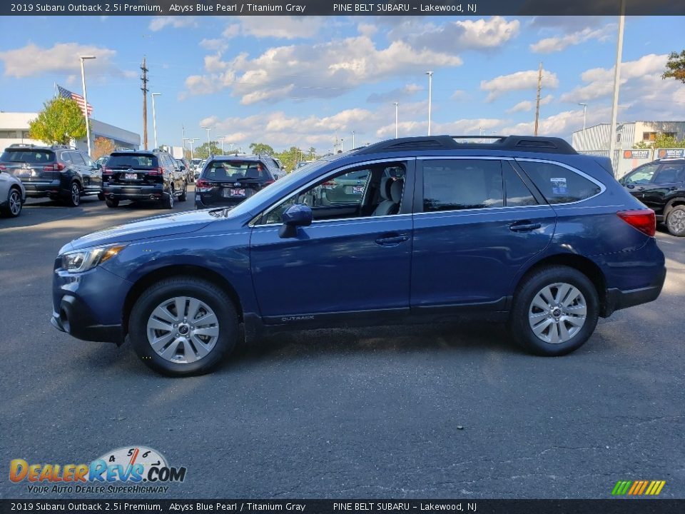 2019 Subaru Outback 2.5i Premium Abyss Blue Pearl / Titanium Gray Photo #3