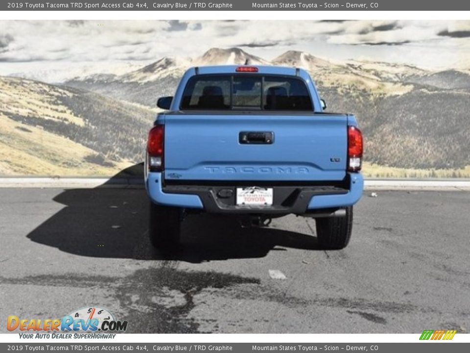 2019 Toyota Tacoma TRD Sport Access Cab 4x4 Cavalry Blue / TRD Graphite Photo #4