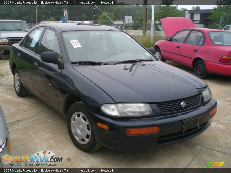 1995 Mazda Protege LX Blueberry Mica / Tan Photo #2