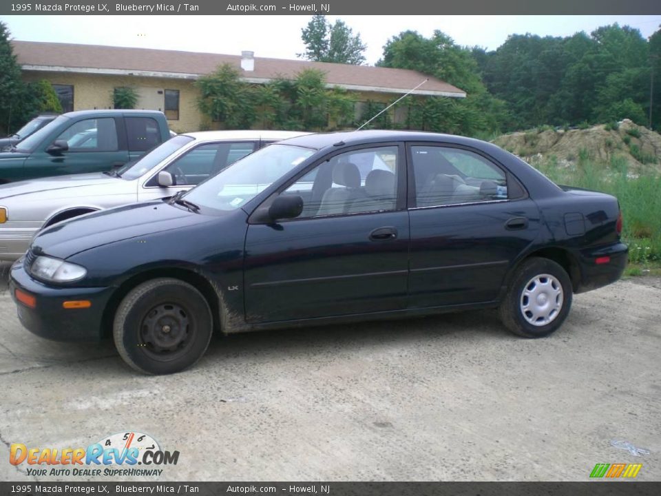 1995 Mazda Protege LX Blueberry Mica / Tan Photo #4