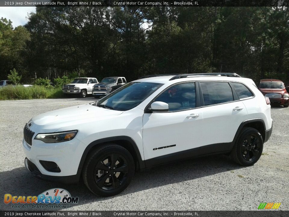 2019 Jeep Cherokee Latitude Plus Bright White / Black Photo #1