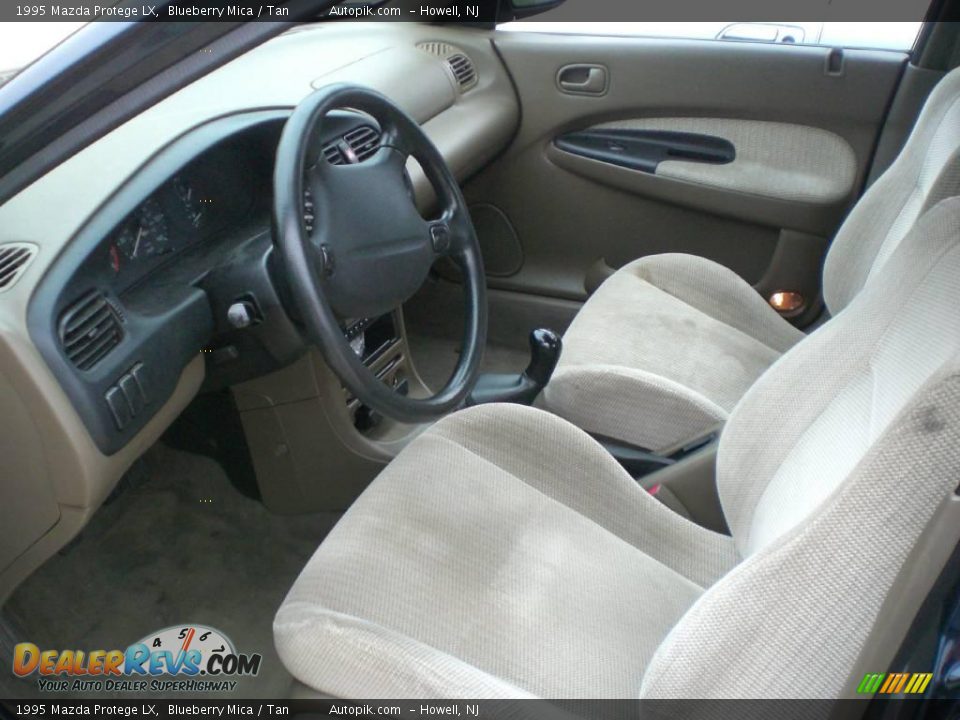 1995 Mazda Protege LX Blueberry Mica / Tan Photo #8