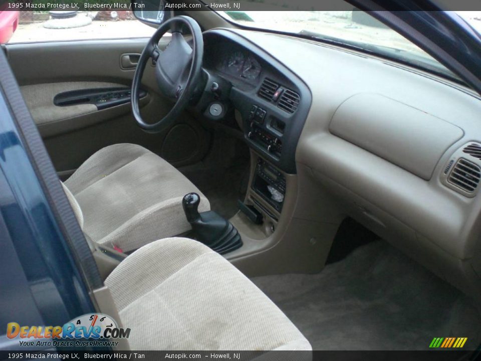 1995 Mazda Protege LX Blueberry Mica / Tan Photo #9