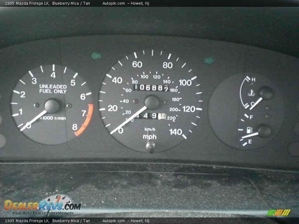 1995 Mazda Protege LX Blueberry Mica / Tan Photo #15
