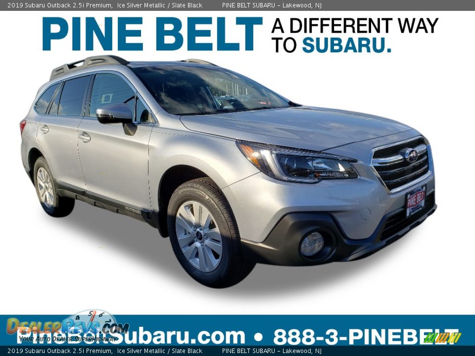 2019 Subaru Outback 2.5i Premium Ice Silver Metallic / Slate Black Photo #1