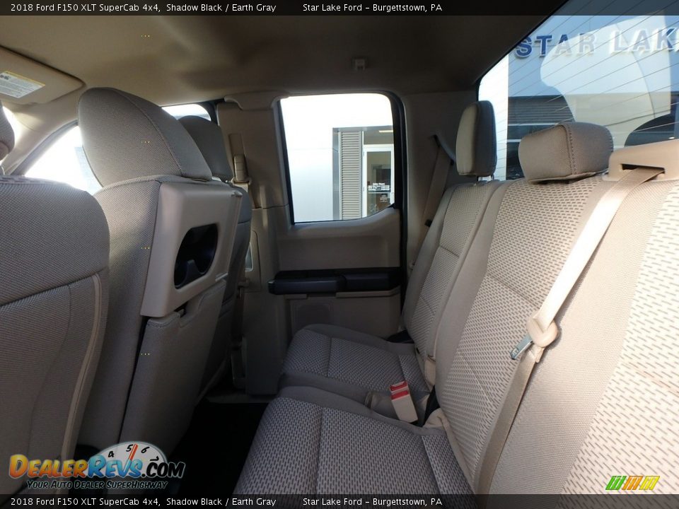 2018 Ford F150 XLT SuperCab 4x4 Shadow Black / Earth Gray Photo #12