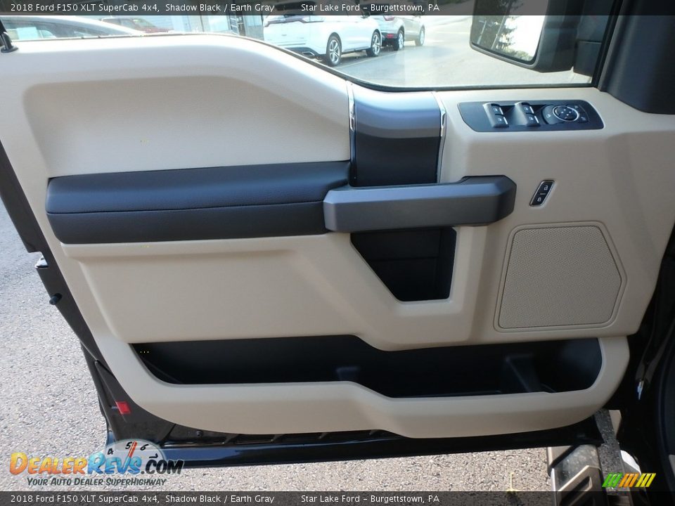 2018 Ford F150 XLT SuperCab 4x4 Shadow Black / Earth Gray Photo #14