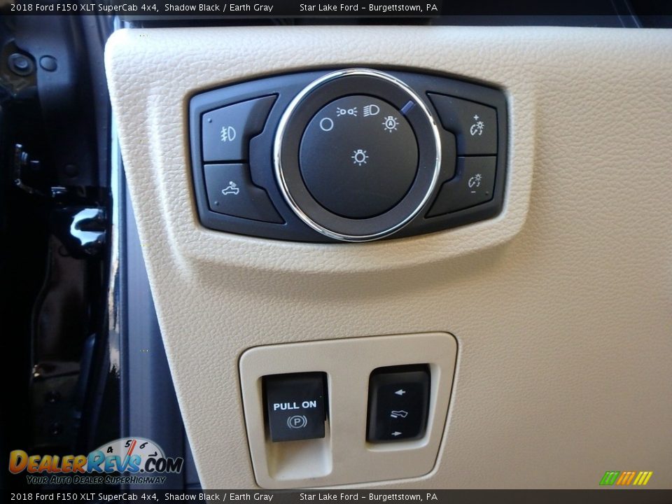 2018 Ford F150 XLT SuperCab 4x4 Shadow Black / Earth Gray Photo #16