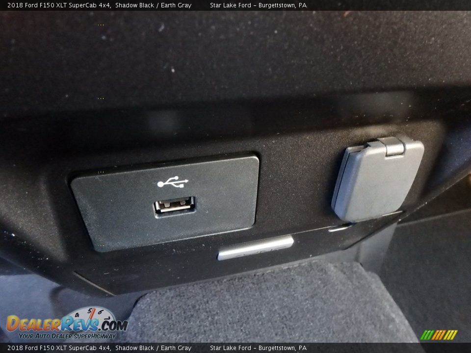 2018 Ford F150 XLT SuperCab 4x4 Shadow Black / Earth Gray Photo #19