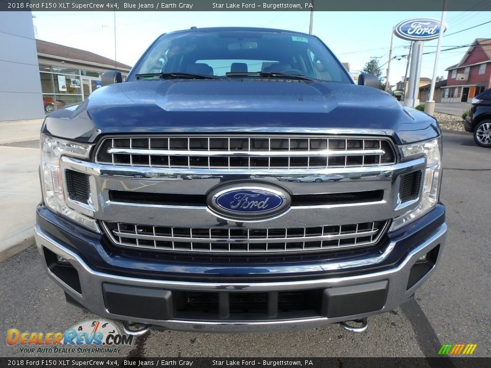 2018 Ford F150 XLT SuperCrew 4x4 Blue Jeans / Earth Gray Photo #2