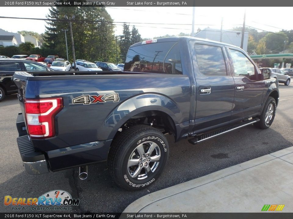 2018 Ford F150 XLT SuperCrew 4x4 Blue Jeans / Earth Gray Photo #5