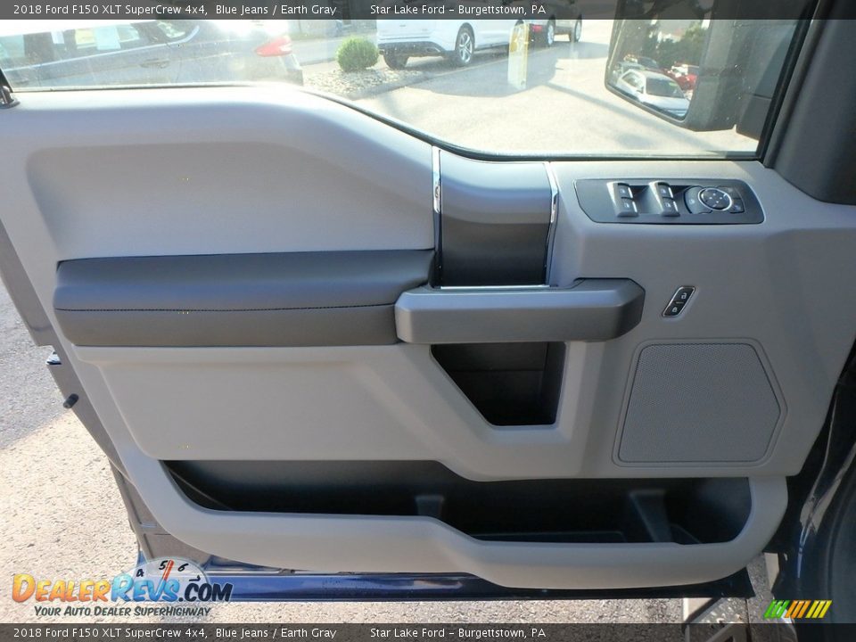 2018 Ford F150 XLT SuperCrew 4x4 Blue Jeans / Earth Gray Photo #12