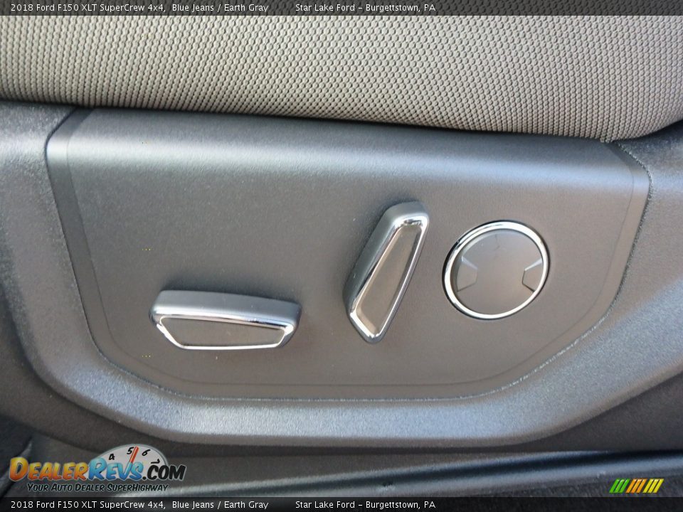 2018 Ford F150 XLT SuperCrew 4x4 Blue Jeans / Earth Gray Photo #14