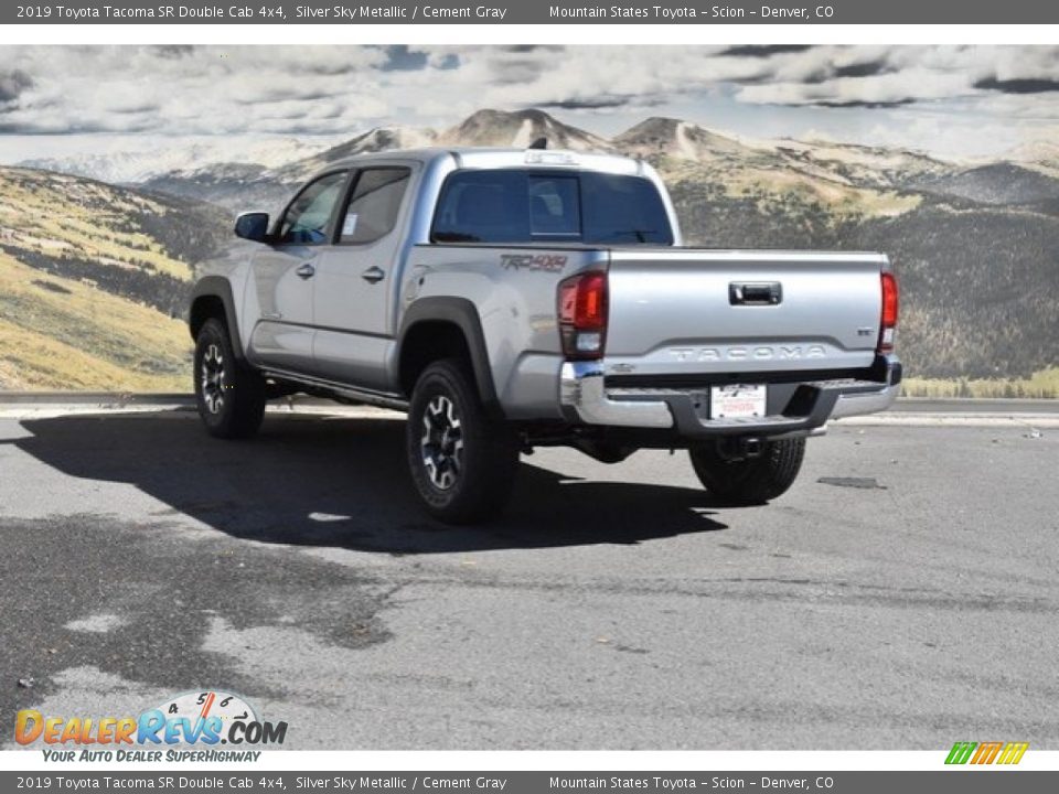 2019 Toyota Tacoma SR Double Cab 4x4 Silver Sky Metallic / Cement Gray Photo #3