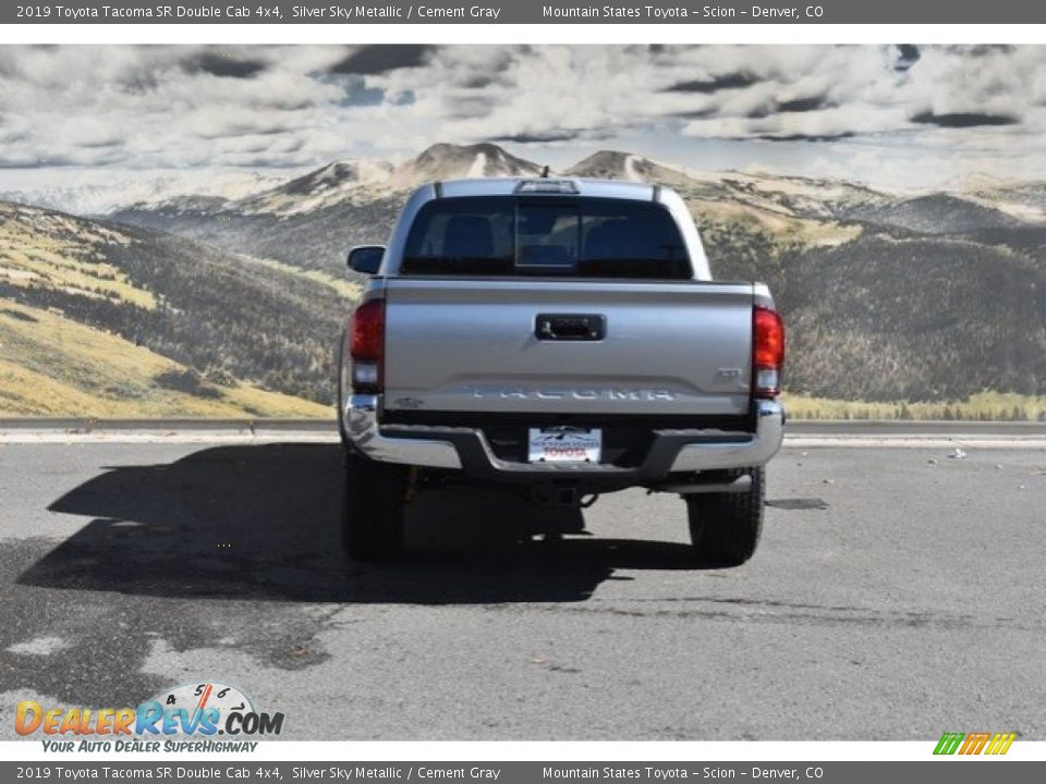 2019 Toyota Tacoma SR Double Cab 4x4 Silver Sky Metallic / Cement Gray Photo #4