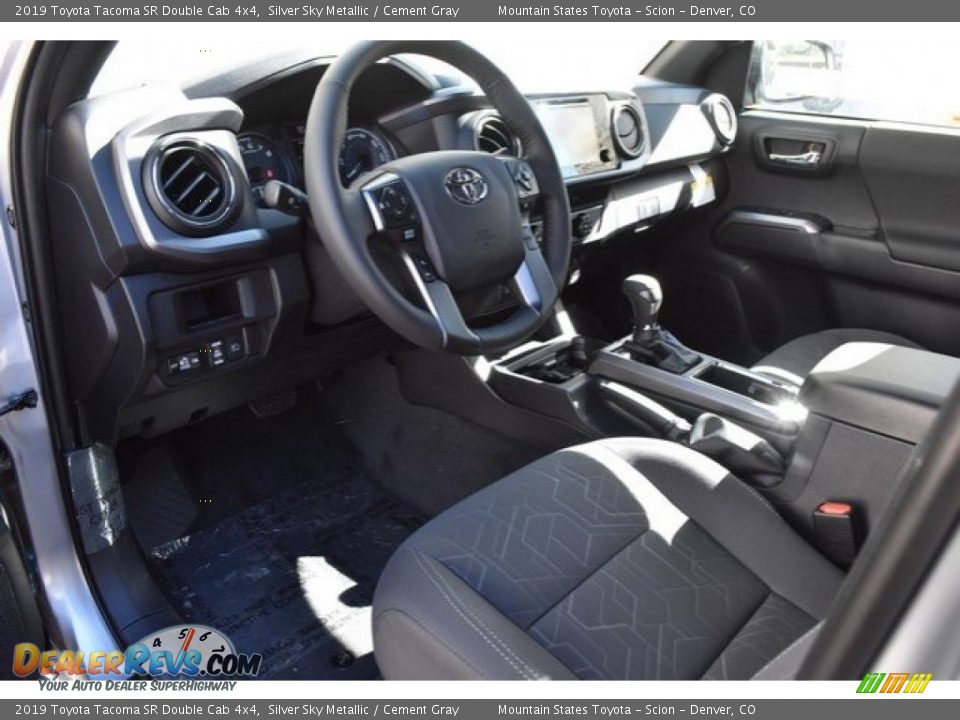 2019 Toyota Tacoma SR Double Cab 4x4 Silver Sky Metallic / Cement Gray Photo #5