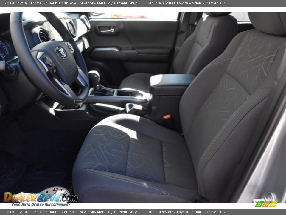 2019 Toyota Tacoma SR Double Cab 4x4 Silver Sky Metallic / Cement Gray Photo #6